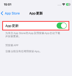 长宁苹果15维修中心如何让iPhone15APP自动更新